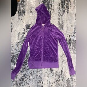 Y2K juicy couture hoodie purple mcbling